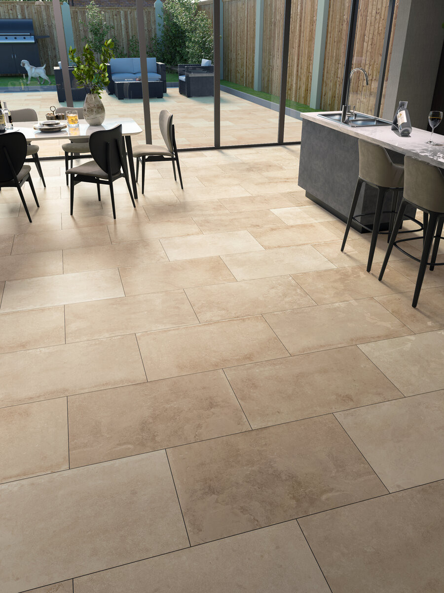 Provence Crema Italian Outdoor Porcelain - 1000x600x20mm