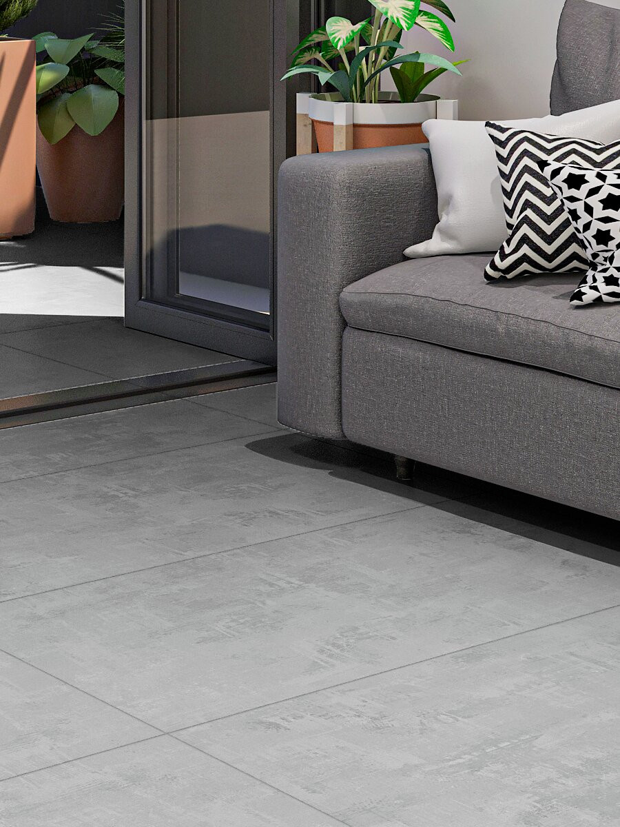 Alps Grey Large Format Indoor Wall & Floor Tile - 1200x600(mm)