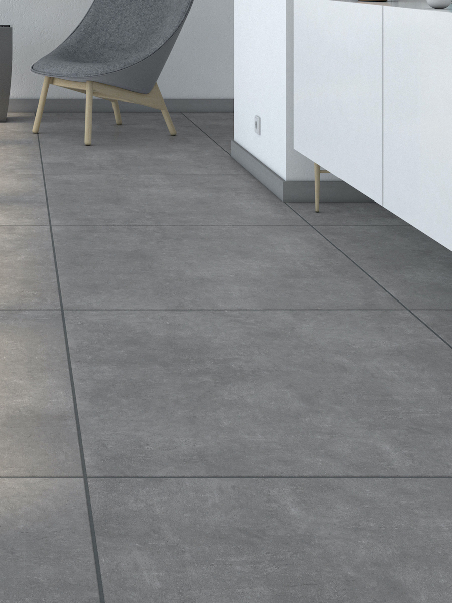 Eclipse Anthracite Indoor Wall & Floor Tile - 600x600(mm)