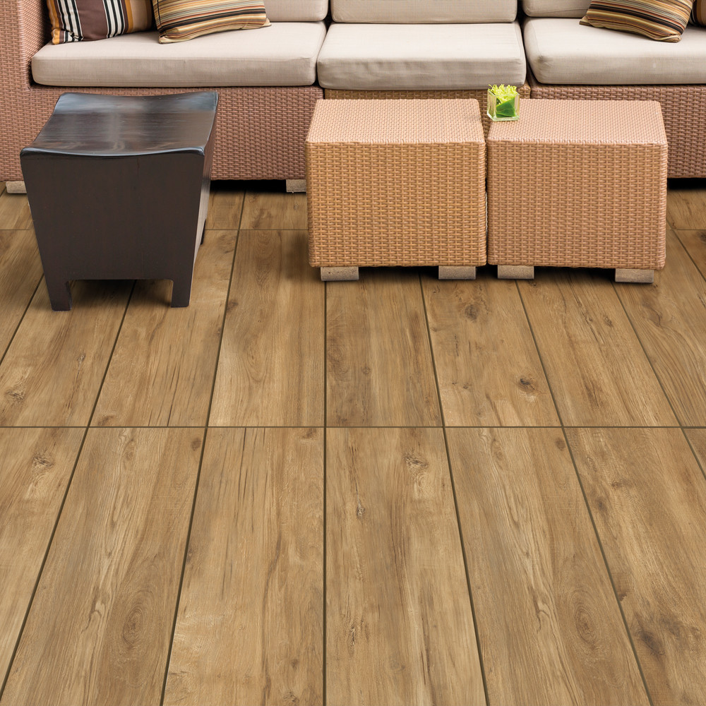 Antiqua Rovere Italian Wood Effect Outdoor Porcelain - 1200x300mm