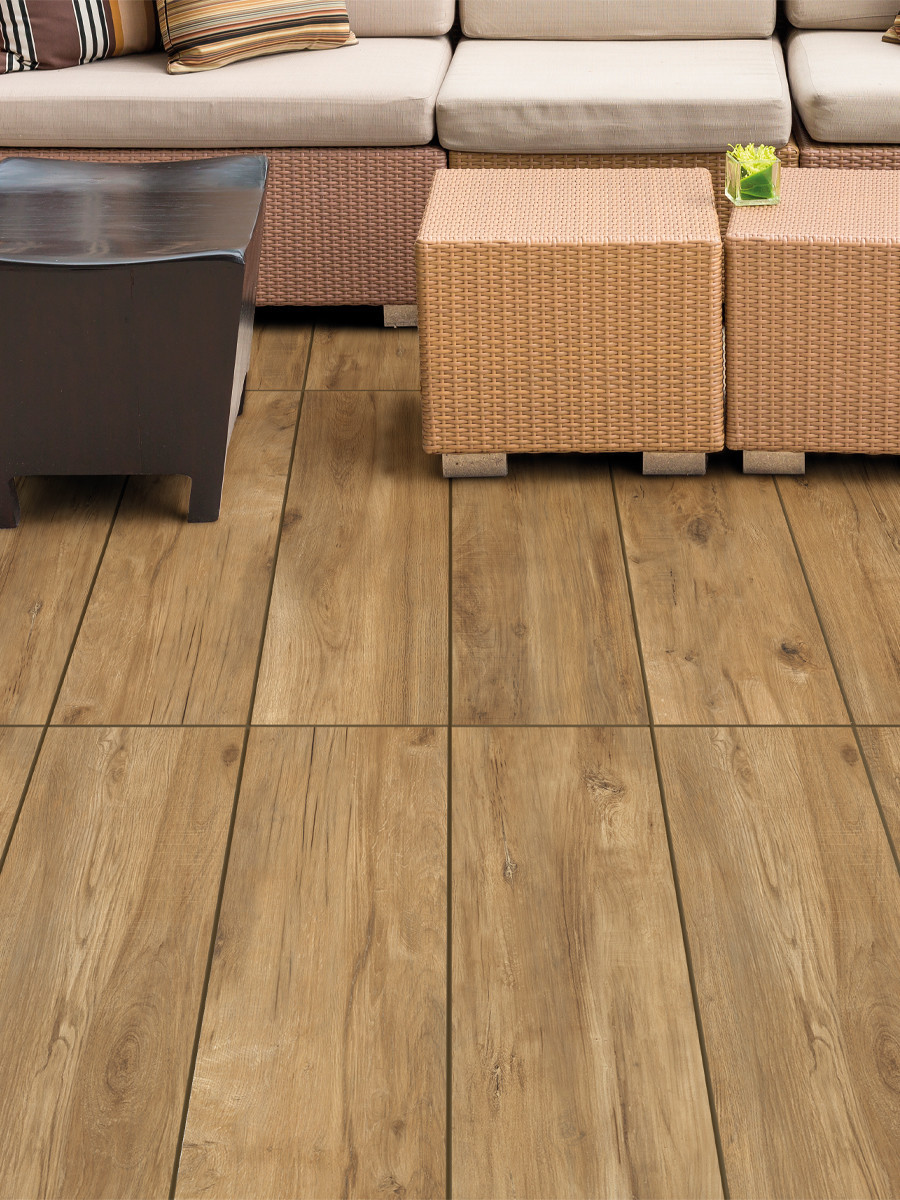 Antiqua Rovere Italian Wood Effect Outdoor Porcelain - 1200x300mm