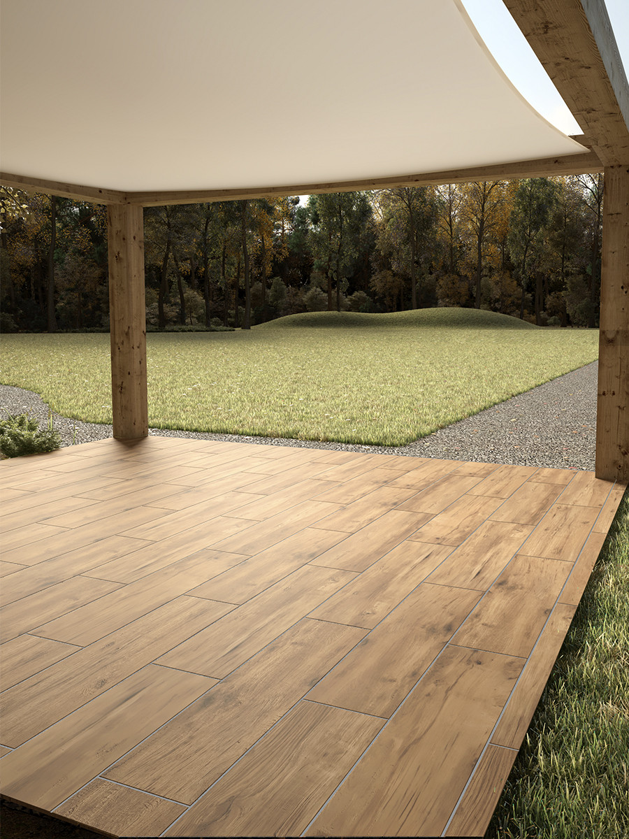 Antiqua Rovere Italian Wood Effect Outdoor Porcelain - 1200x300mm