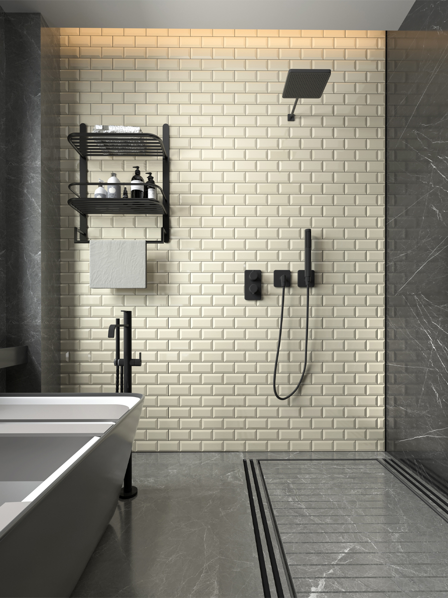 Metro Cream Wall Tile - 200x100mm