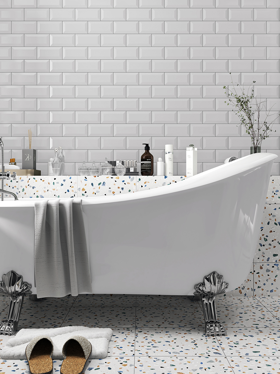 Metro White Wall Tile - 200x100mm