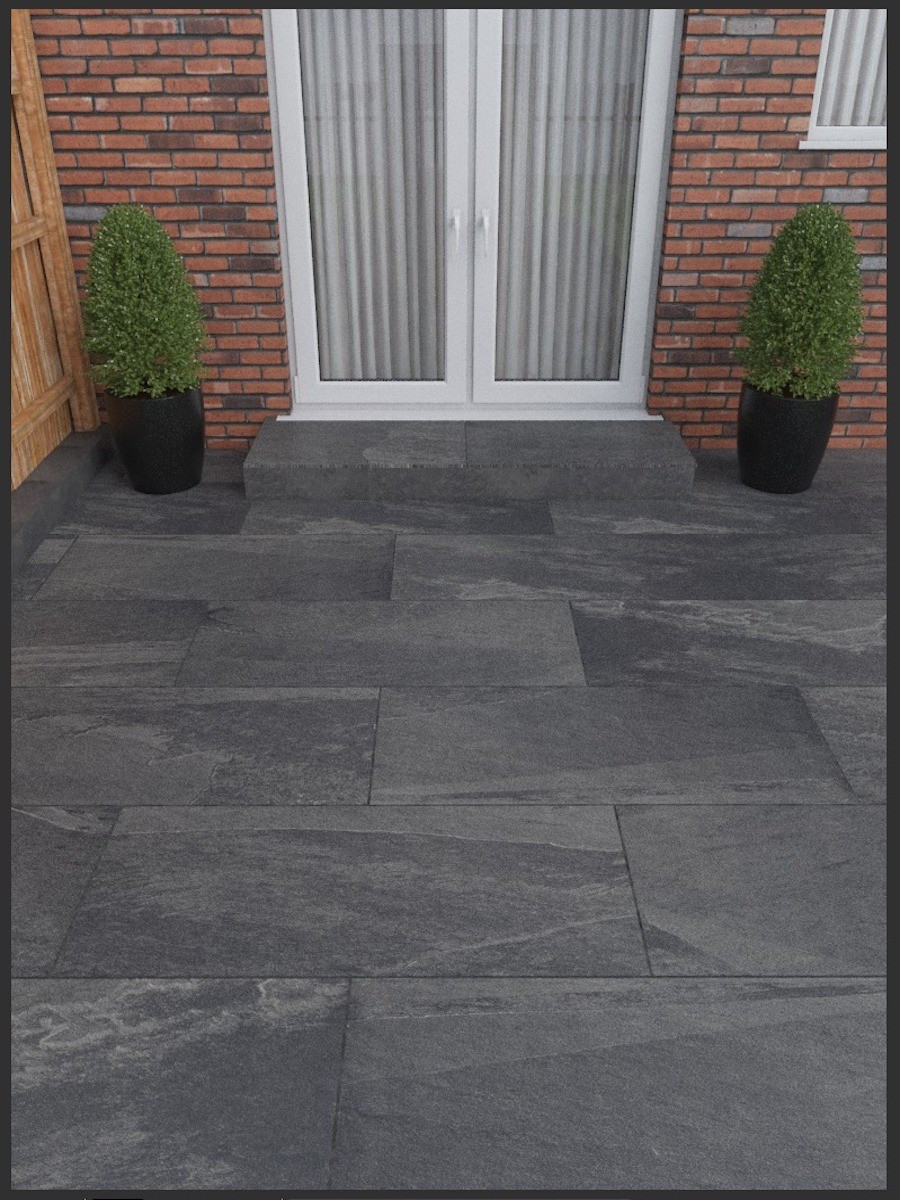 Brazil Slate Effect Outdoor Porcelain - 600x600x20mm