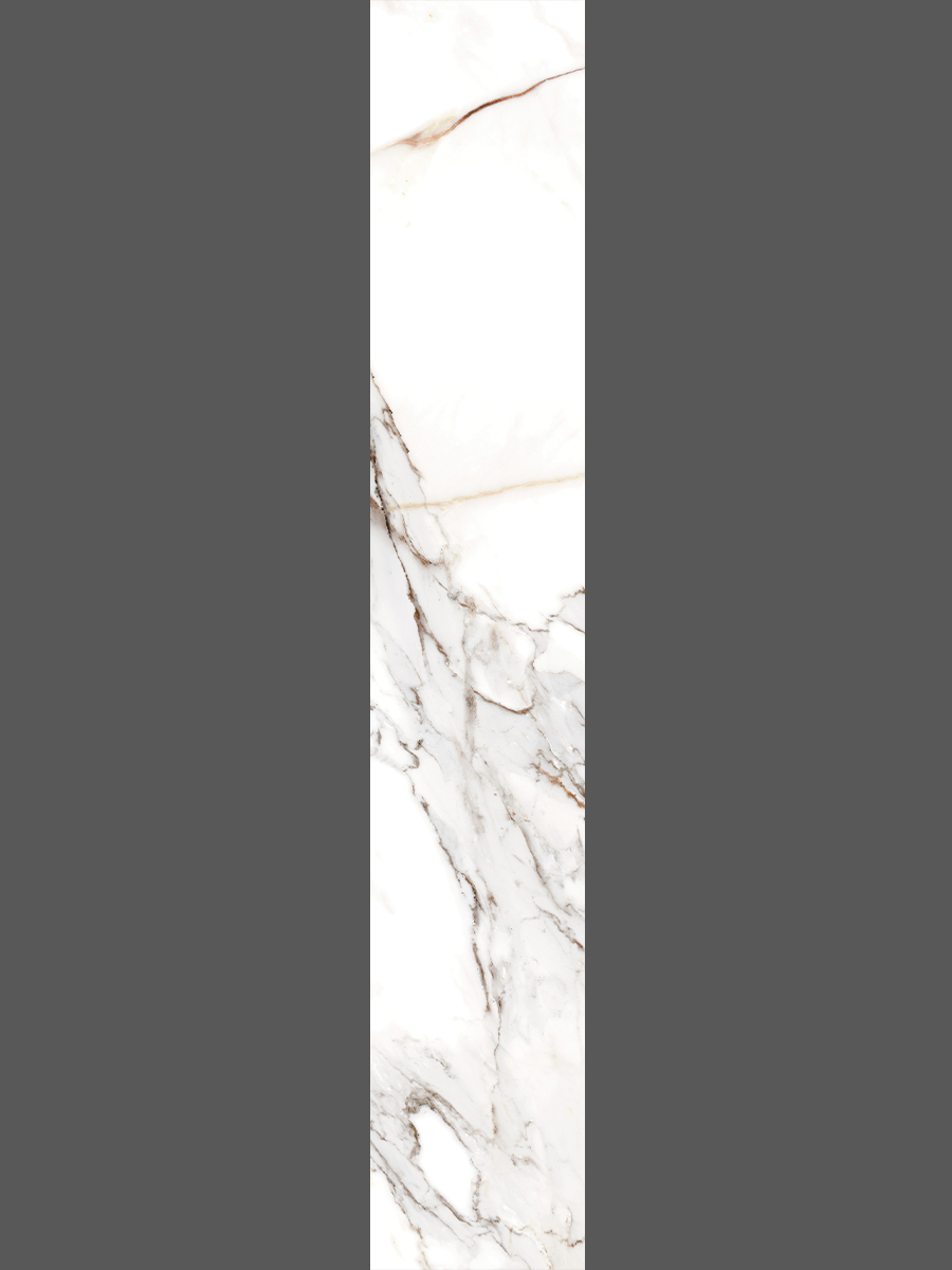 Calacatta Gold Marble Effect Porcelain Tiles - 150x900mm