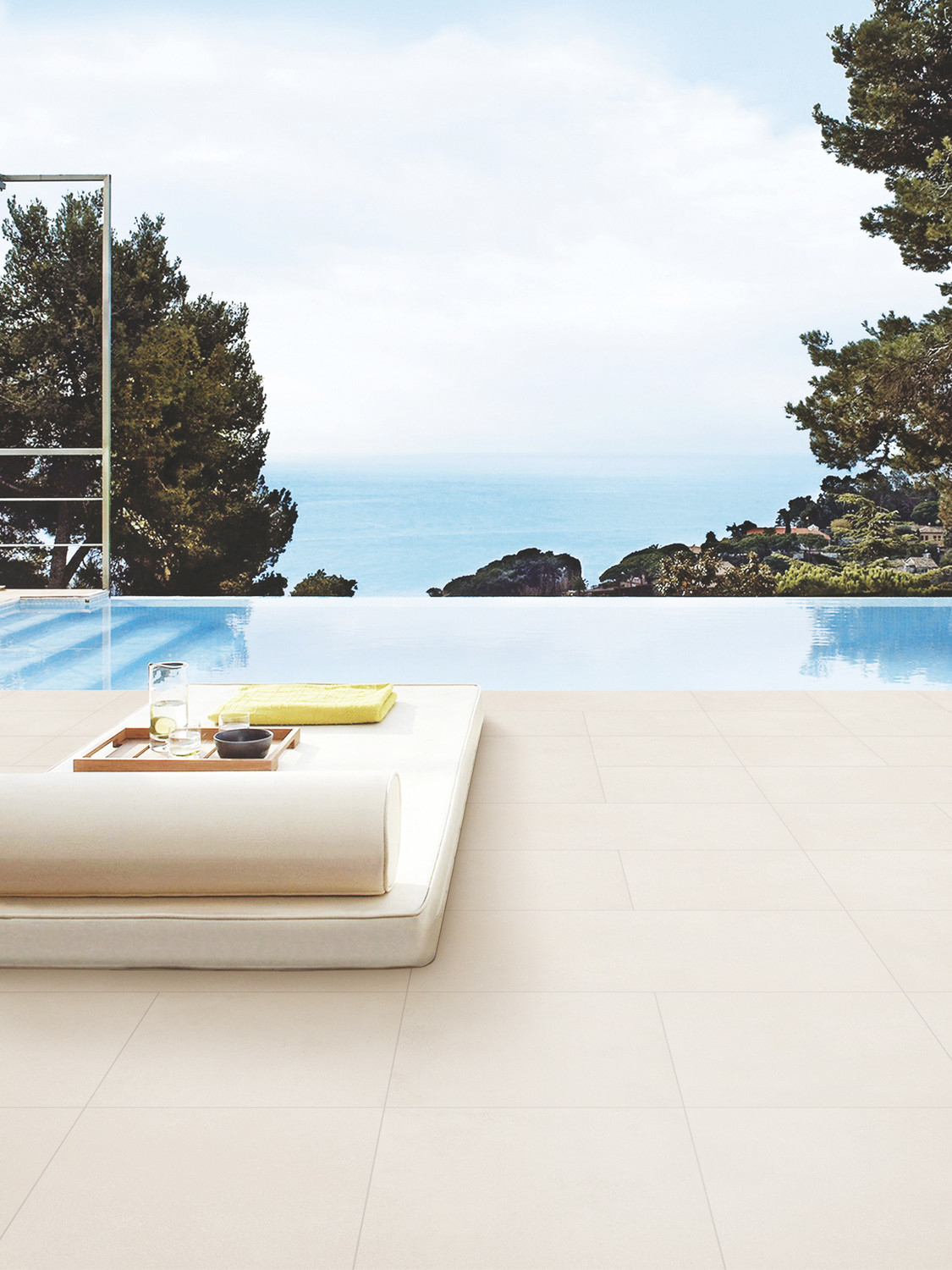 Florence Crema Virtue Outdoor Porcelain Paving Slabs - 800x200