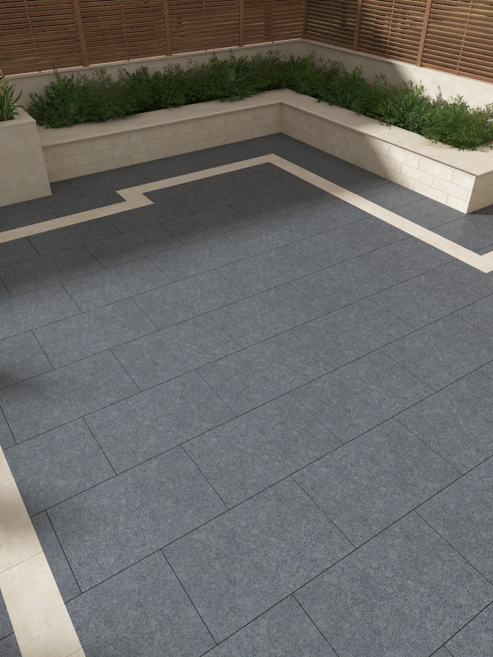 Dark Grey Granite Paving Slabs - 900x600 Pack