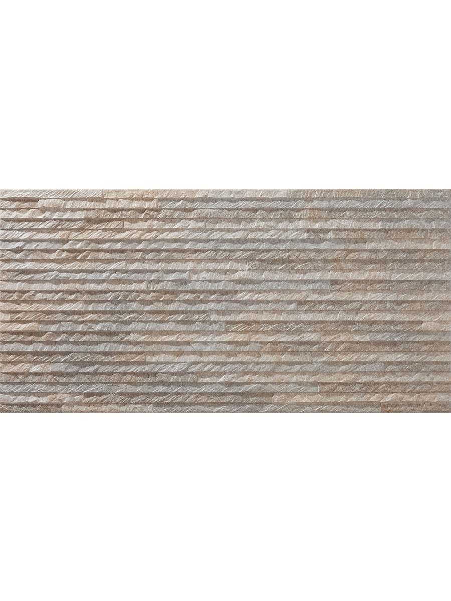 Desert Grey Split Face Effect Porcelain Wall Tile - 300x600mm