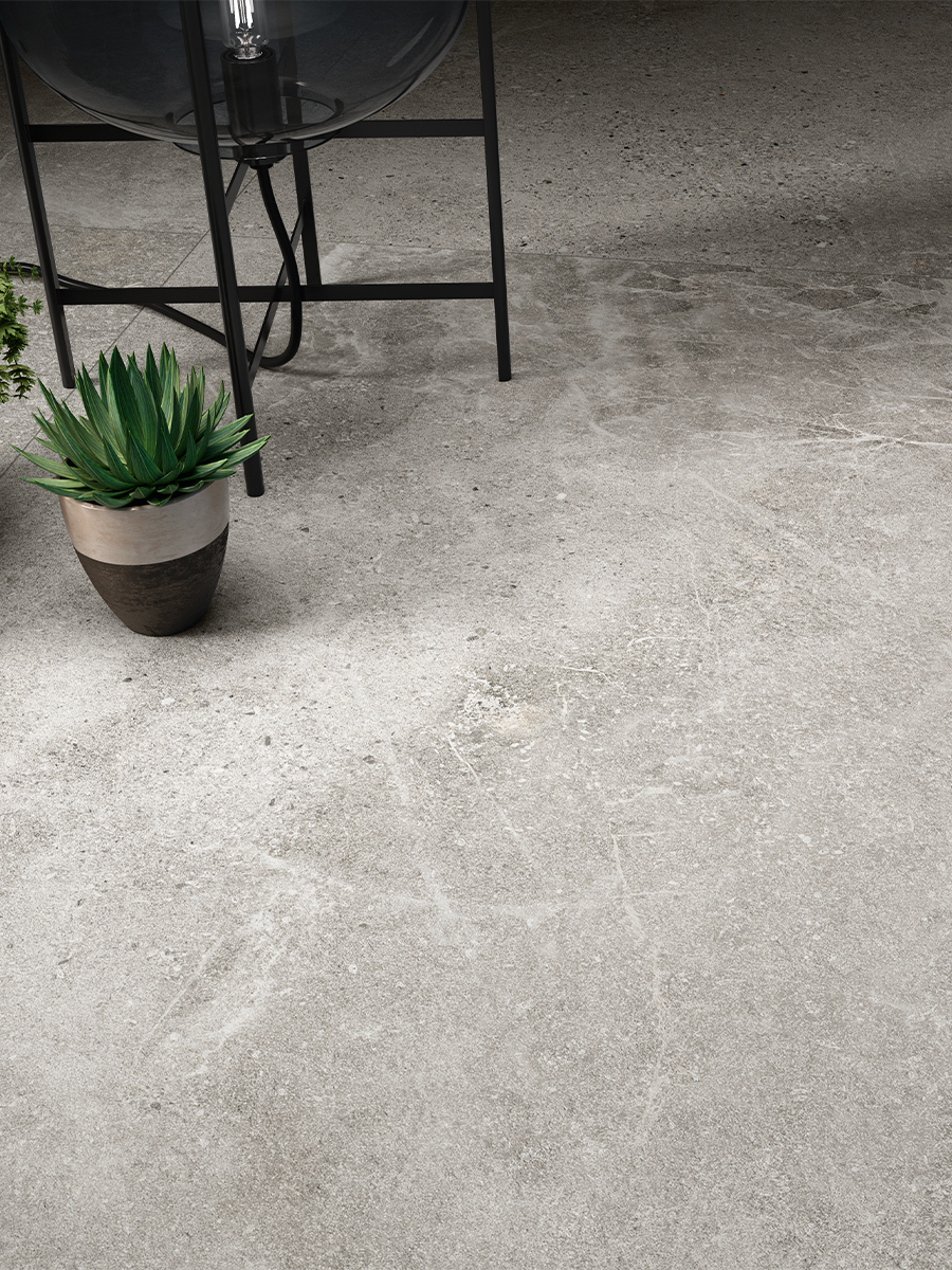 Dome Ash Porcelain Tile - 1200x1200mm