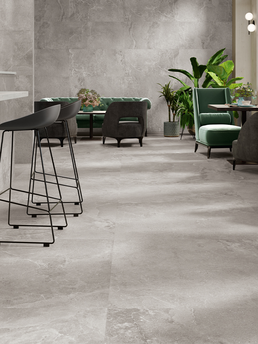 Dome Ash Porcelain Tile - 1200x1200mm