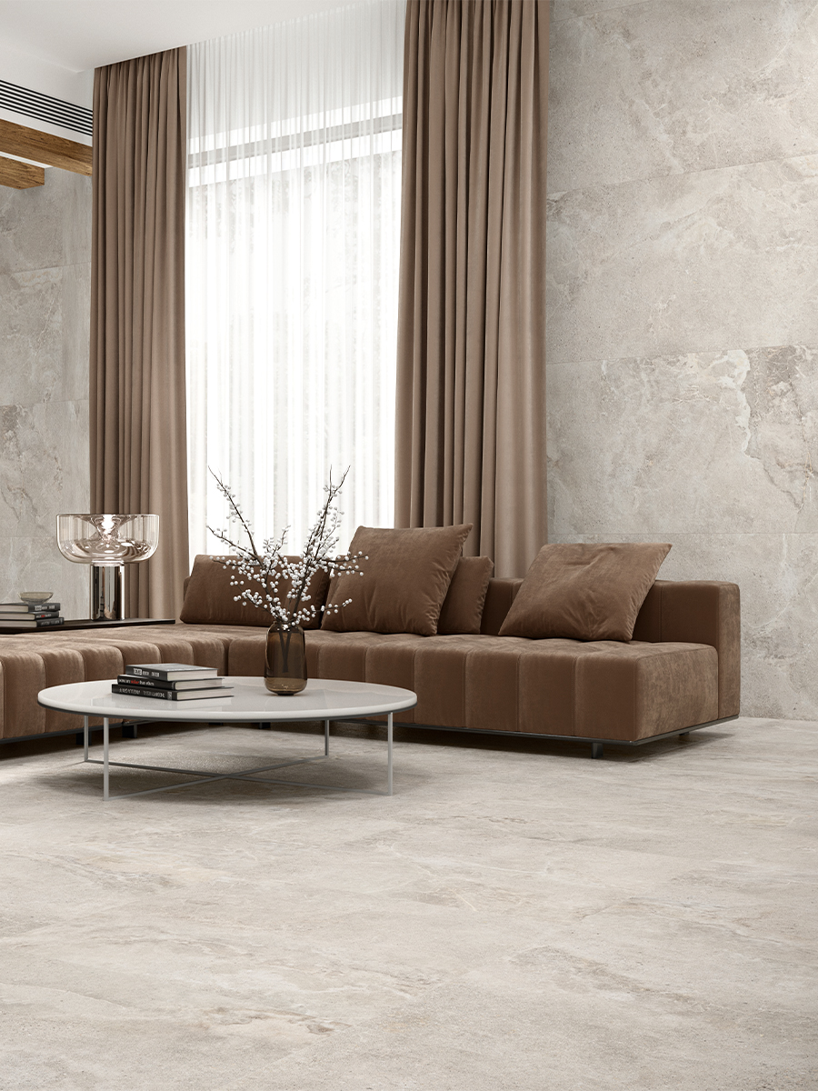 Dome Bone Porcelain Tile - 1200x1200mm