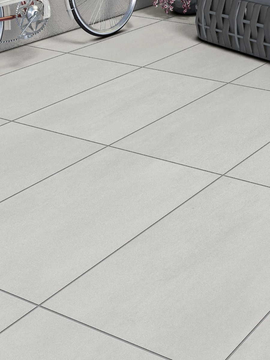 Eclipse Off White Virtue Vitrified Porcelain Paving Slabs - 900x600x20mm