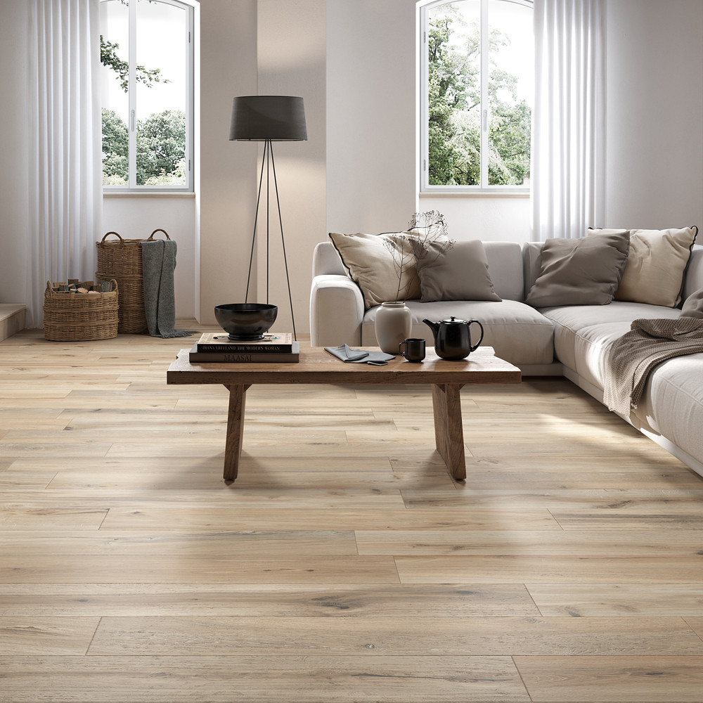 Italian Timeless Ecru Wood Effect Porcelain XXXL Planks - 1500x240(mm)