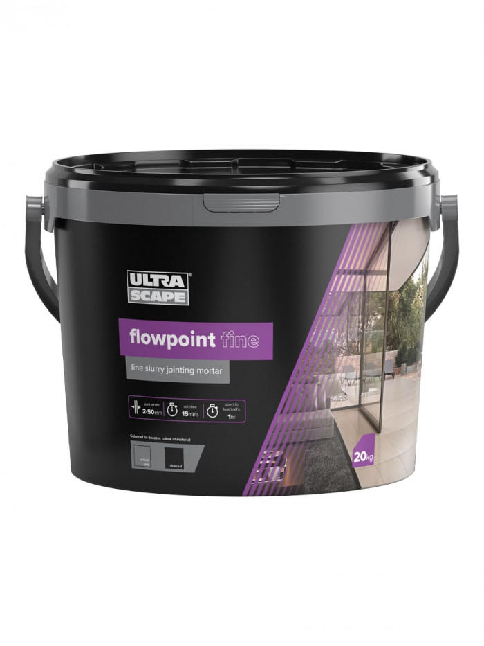 Ultra Scape Flowpoint Fine Jointing Mortar - 20kg (Charcoal) SKU:SK-USC