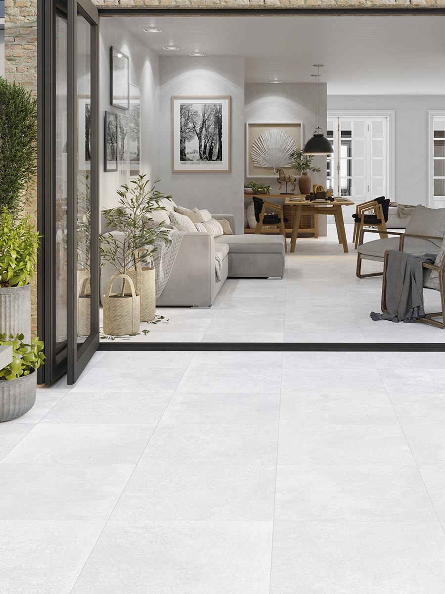 Santorini White Porcelain Tile - 1000x1000mm