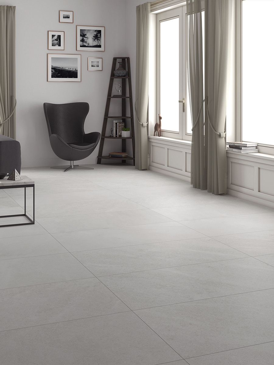 Idemo White XXXL Luxury Wall & Floor Tiles - 1200x600mm