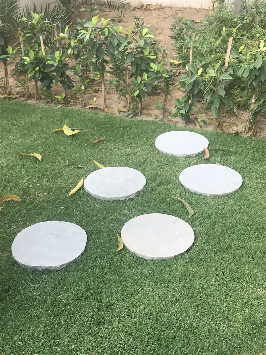 Kandla Grey Sandstone Stepping Stone (5 Pcs)