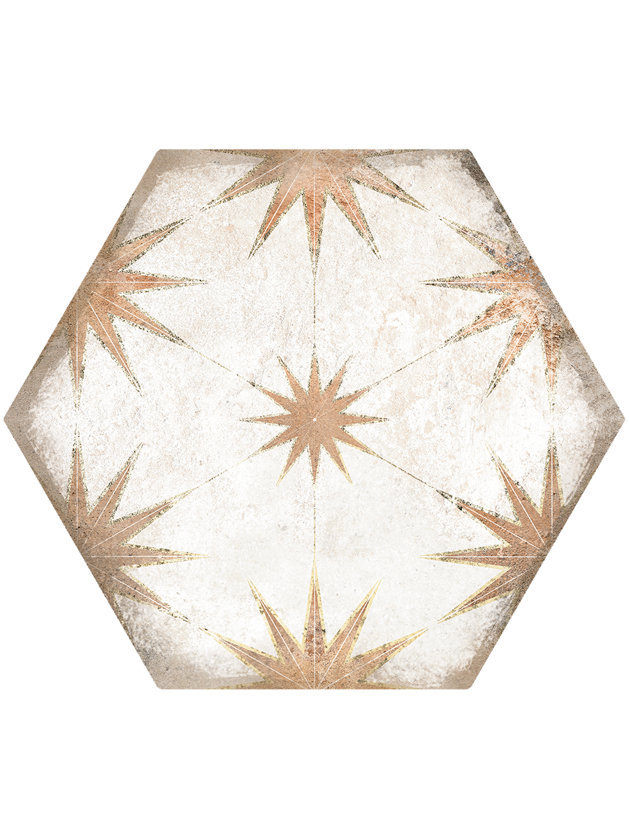 Lilya Decor Cotto Hexagon Tiles - 198x228mm