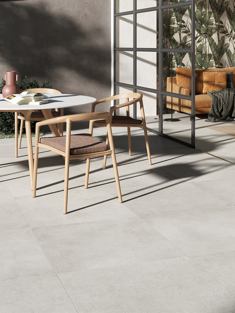 Loft White XXL Outdoor Porcelain Paving Slabs - 1000x1000 Pack