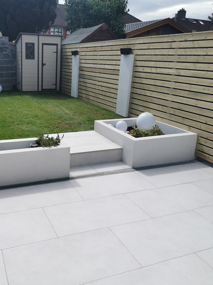 Luna White Outdoor Tile - 900x600x16mm