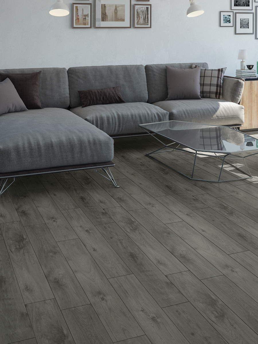 Grey Wood Effect Luxury Vinyl Tile - 1221x180