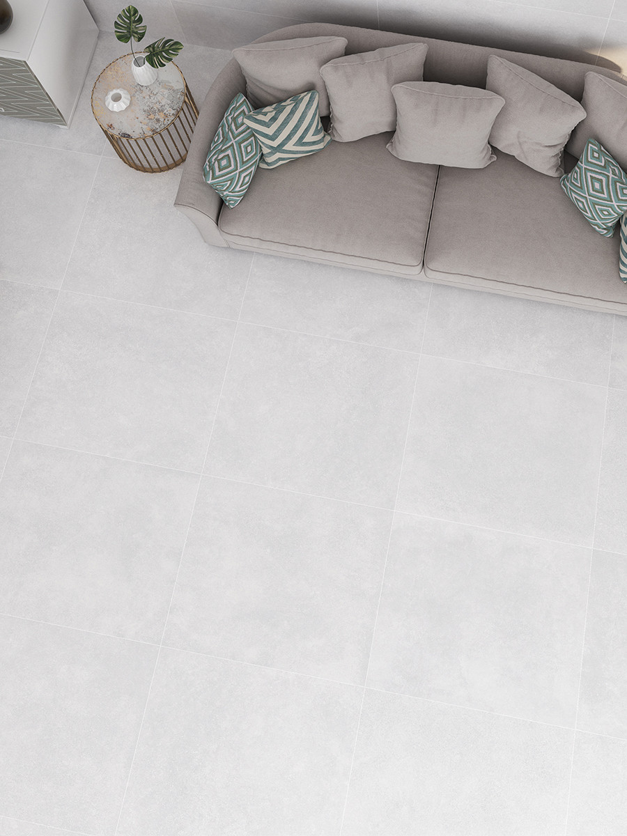 Santorini White Porcelain Tile - 1000x1000mm