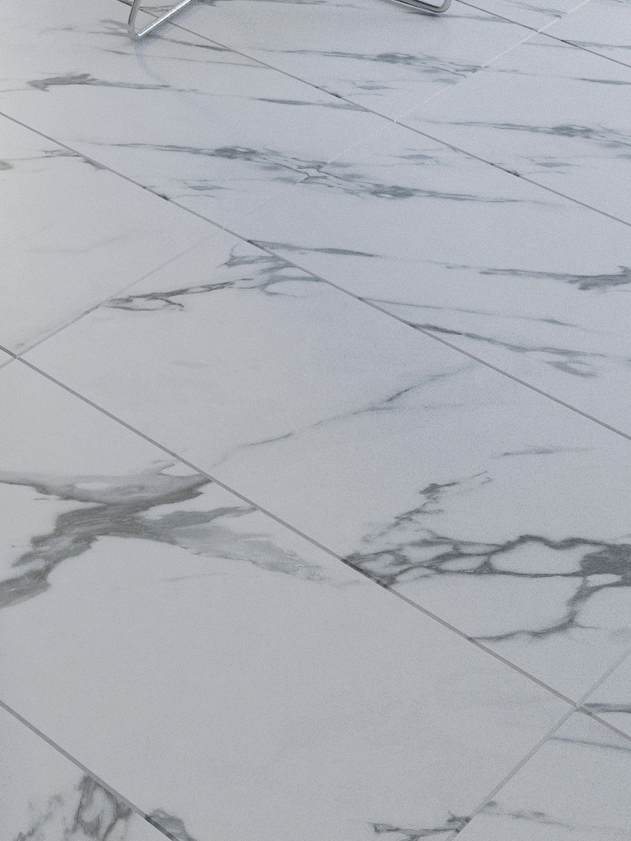 Carrera Marble Effect Click Luxury Vinyl Tile - 935x465mm