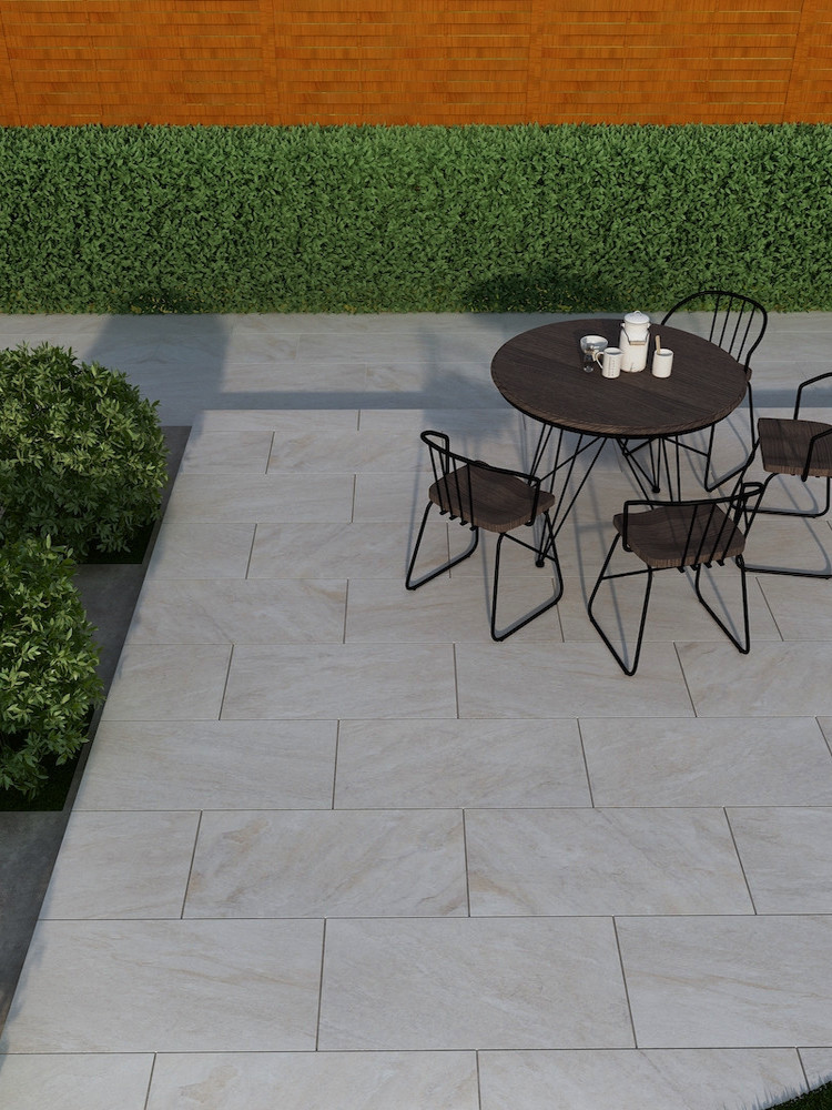 Nevada Beige Outdoor Porcelain Paving Slabs - 800x400mm