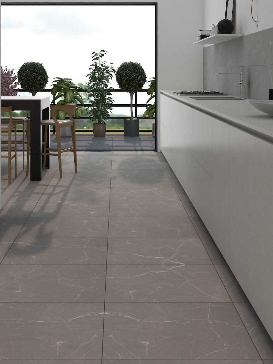 Nexus Grey Porcelain Wall & Floor Tile - 600x600