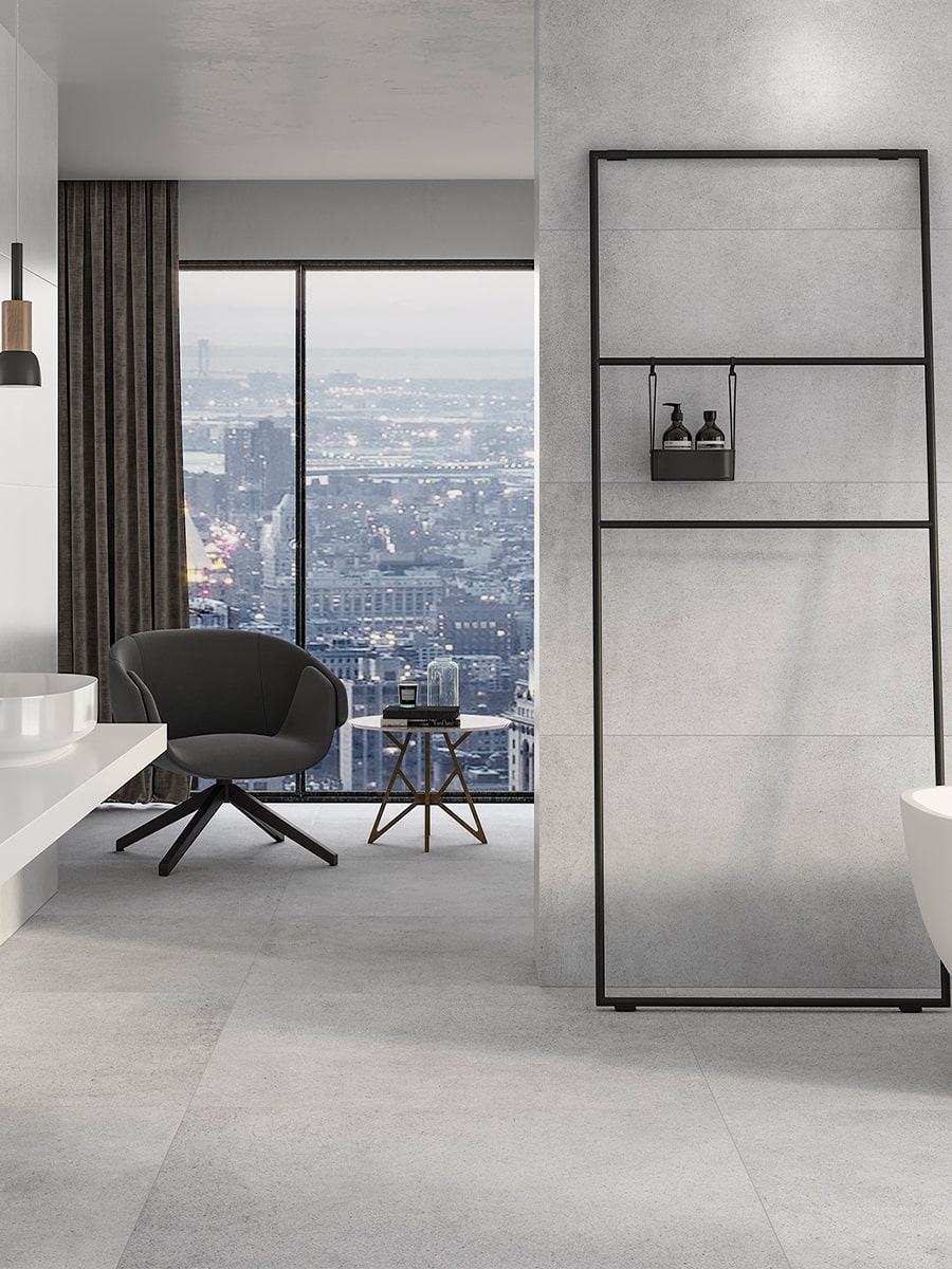 Nomade Grey Porcelain Tile - 1000x1000x10mm SKU:SK-NGRIND01