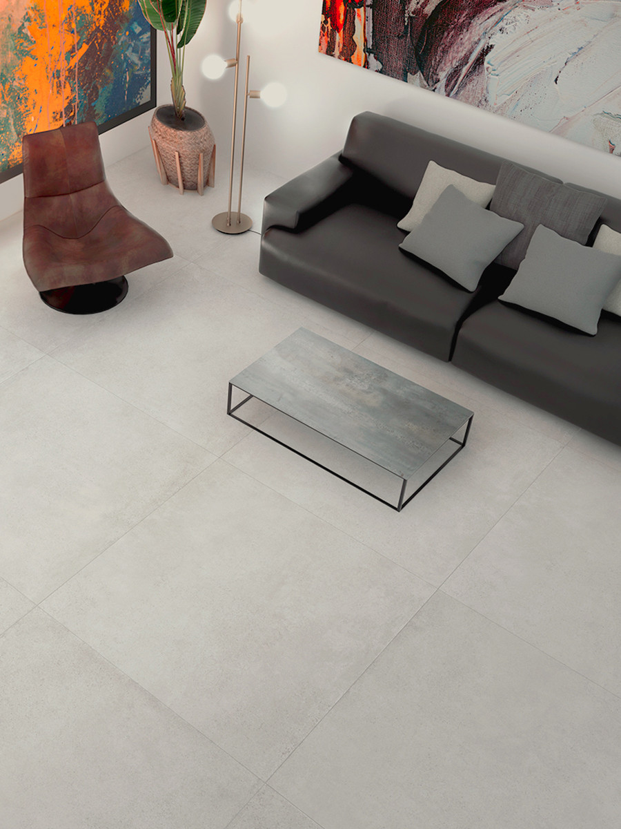 Parker White XXXL Italian Wall & Floor Tile - 900x900mm