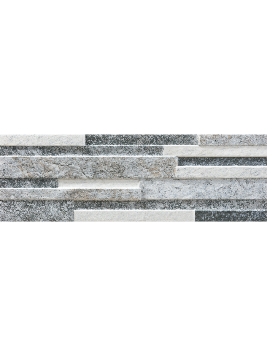 Piedra Grey Slate Split Face Effect Porcelain Wall Tile - 170x520