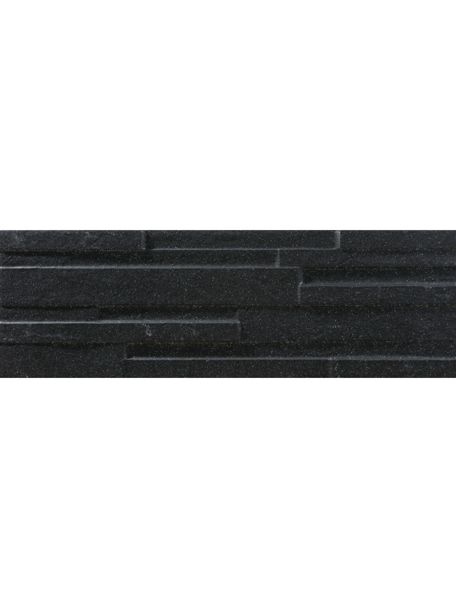 Piedra Nero Slate Split Face Effect Porcelain Wall Tiles - 170x520