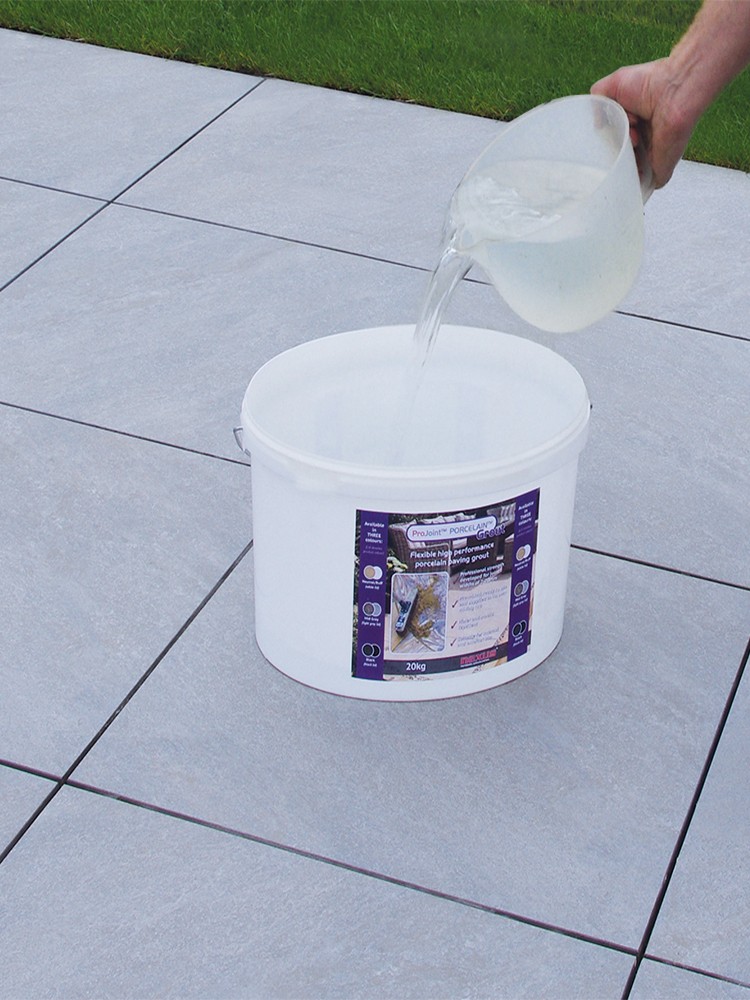 Pro Joint Porcelain Grout Flexible & High Strength Porcelain Paving Grout - 20kg Tub (Buff)