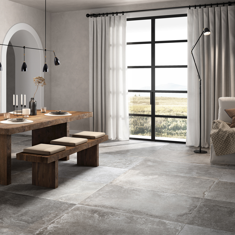 Provence Grey Italian Floor & Wall Tile - 1200x600mm