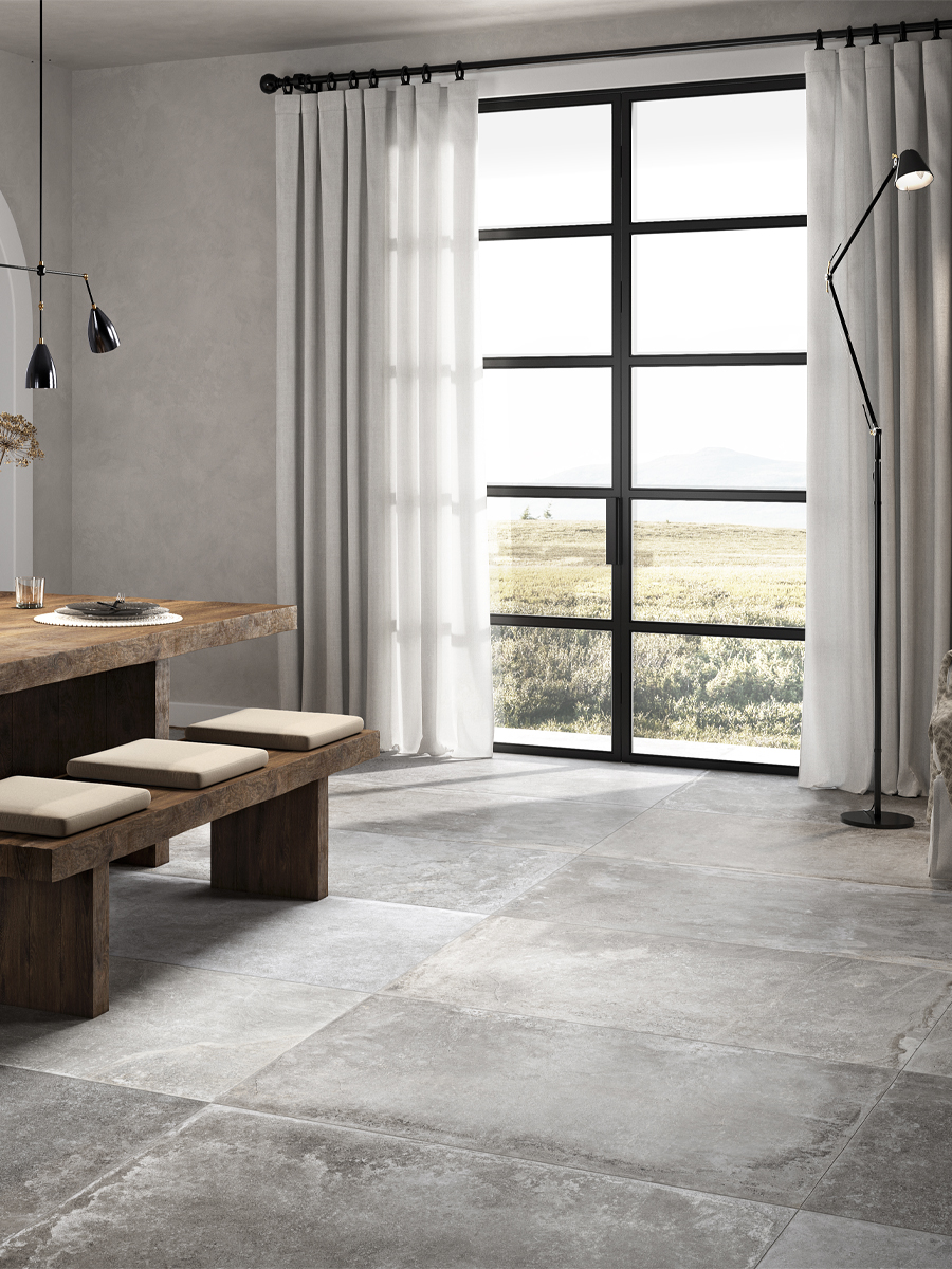 Provence Grey Italian Floor & Wall Tile - 1200x600mm