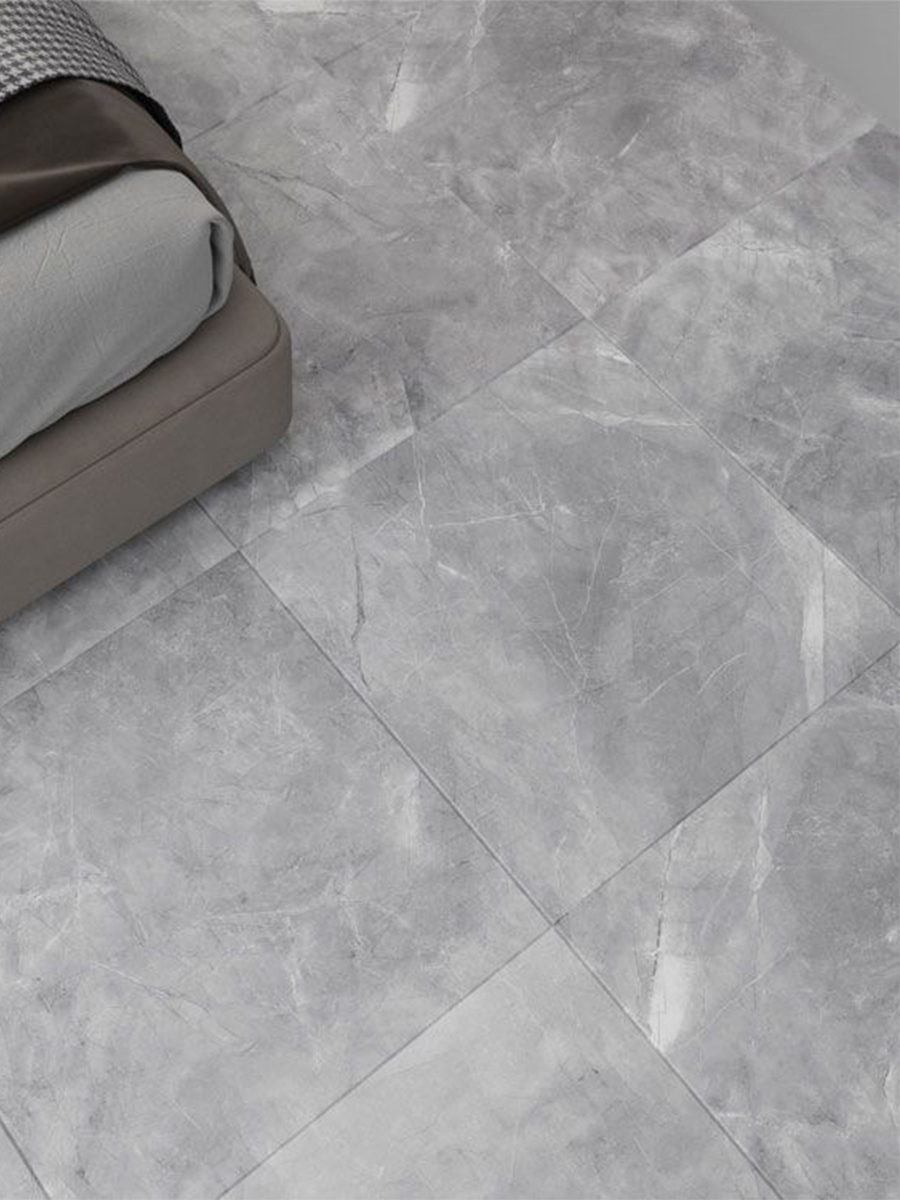 Pulpis Grey Gloss Porcelain Tile - 800x800mm