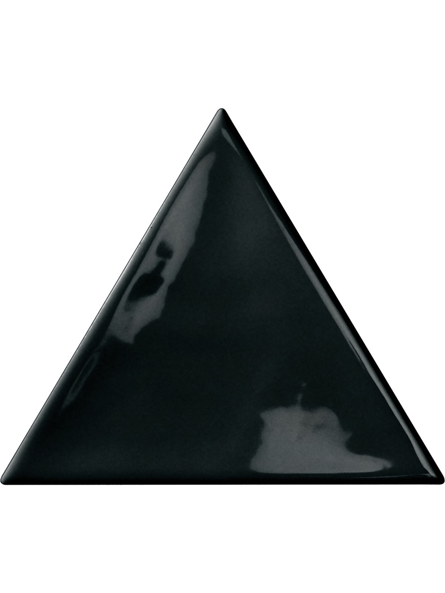 Mayfair Black Pyramid Gloss Wall Tiles - 115x130