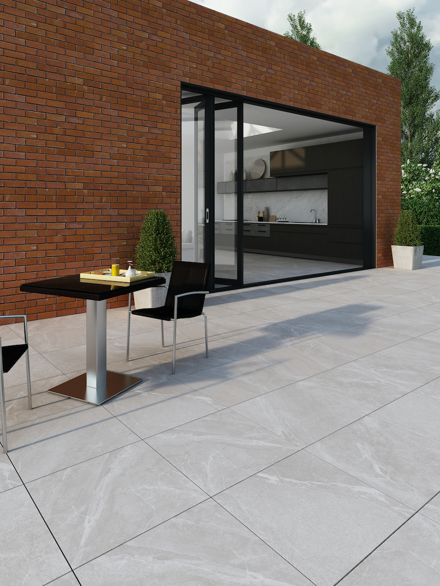 Roca Grey Outdoor Porcelain Paving Slabs - 600x600x16mm