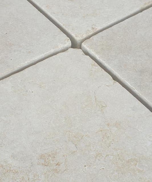 Sahara Beige Tumbled Limestone Paving Slabs - 900x600mm