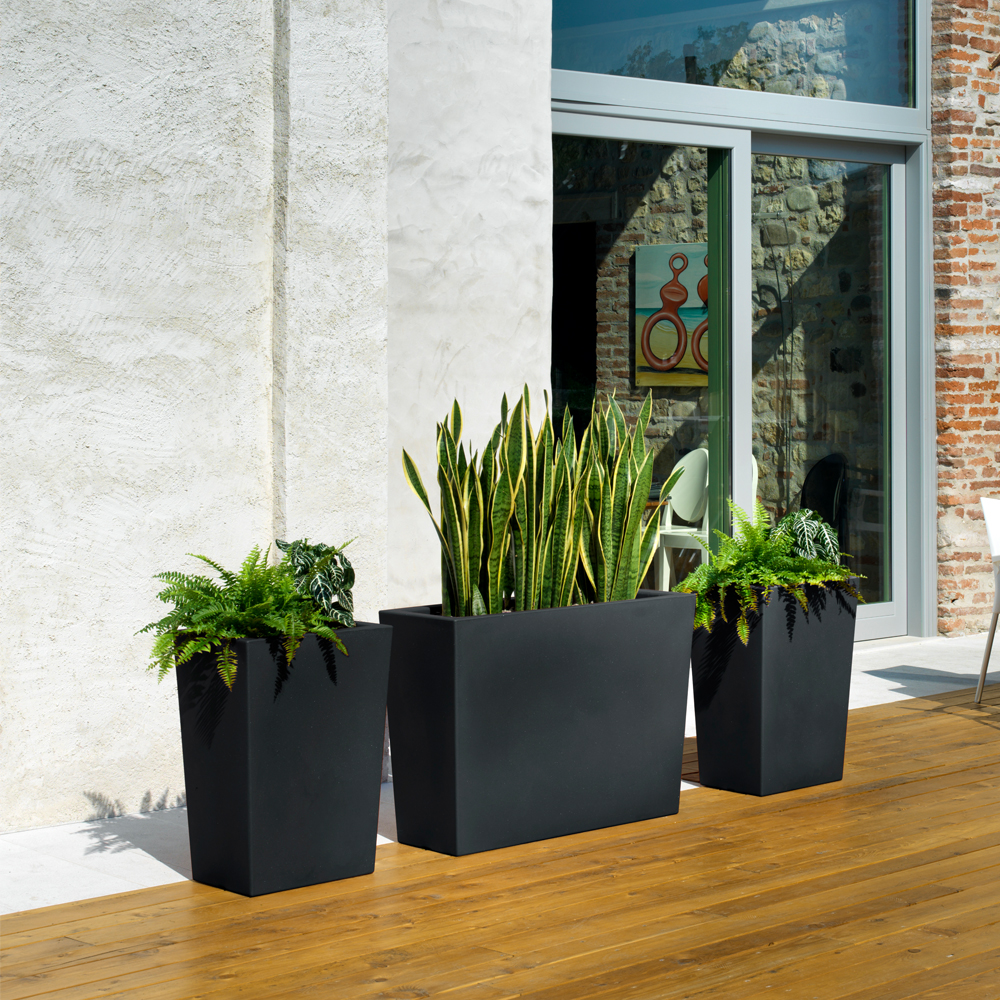 Schio Casa Anthracite Italian Planter 497x697x355mm