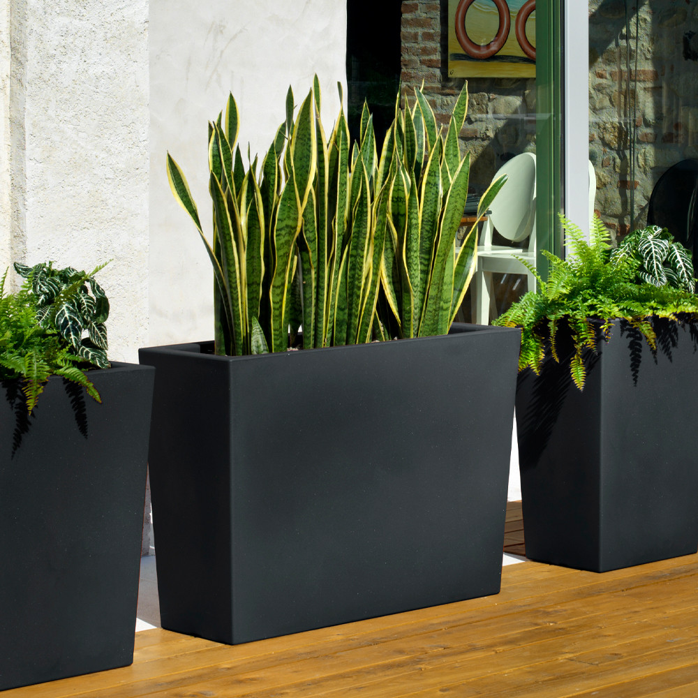 Schio Casa Anthracite Italian Planter 990x697x355mm