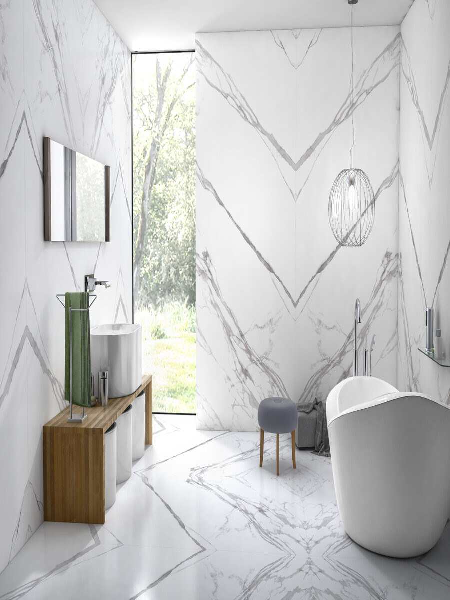 XXXL Statuario Matt Porcelain Tile 1200x1200 (mm)