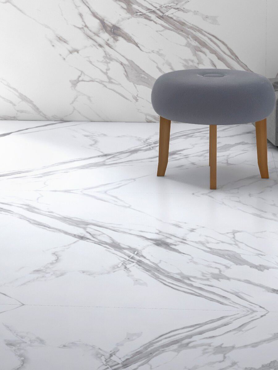 XXXL Statuario Matt Porcelain Tile 1200x1200 (mm)