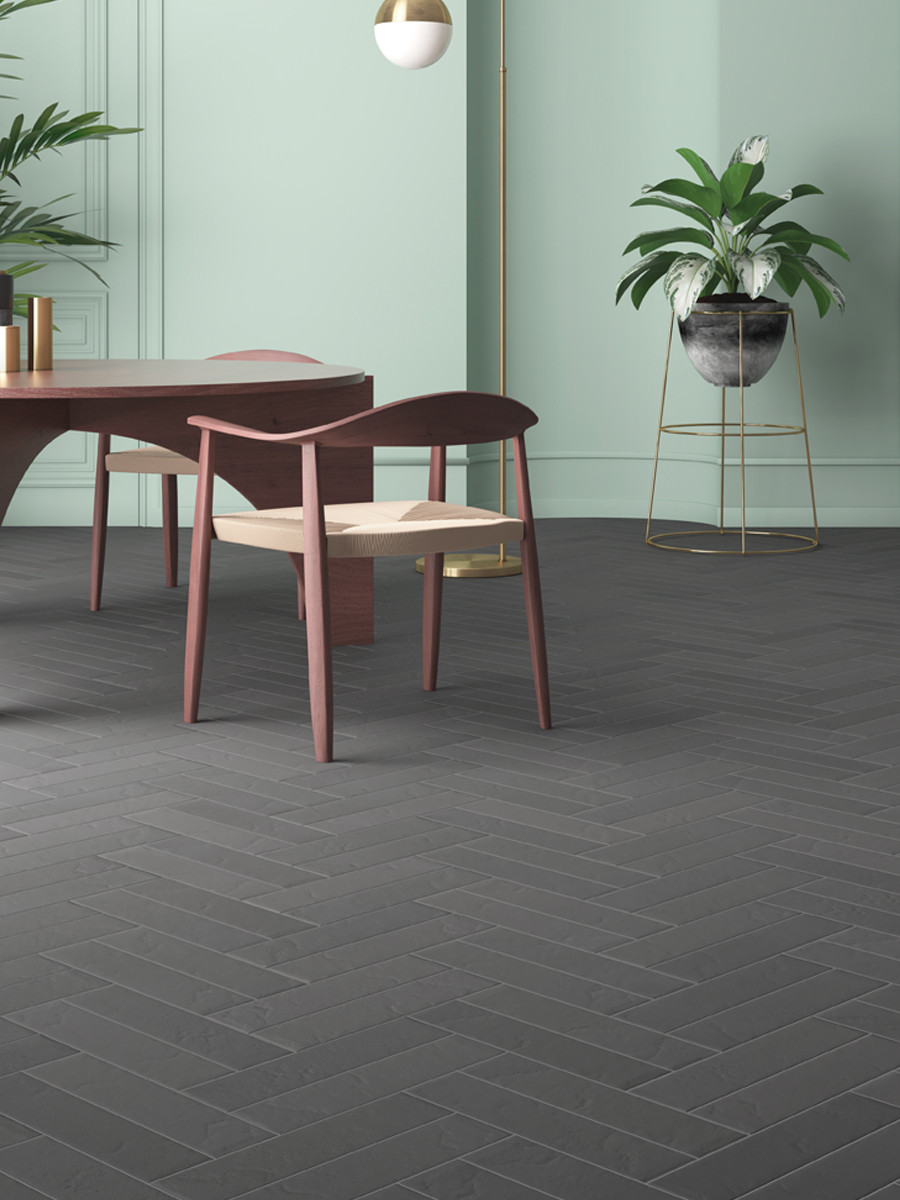 Toronto Greige Brick Effect Porcelain Wall & Floor Tile - 88x368mm