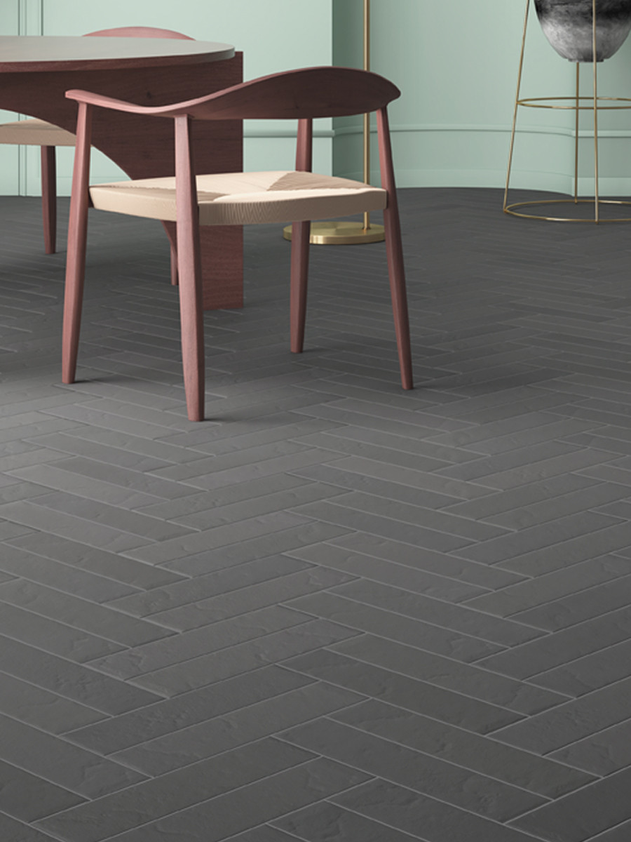 Toronto Greige Brick Effect Porcelain Wall & Floor Tile - 88x368mm