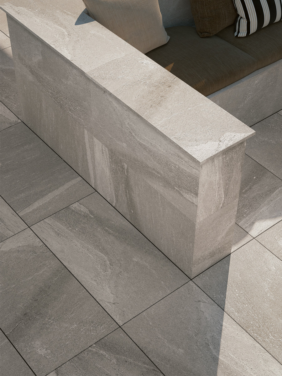 Valhalla Grigio Italian Outdoor Porcelain Paving Slabs - 1000x500 Pack