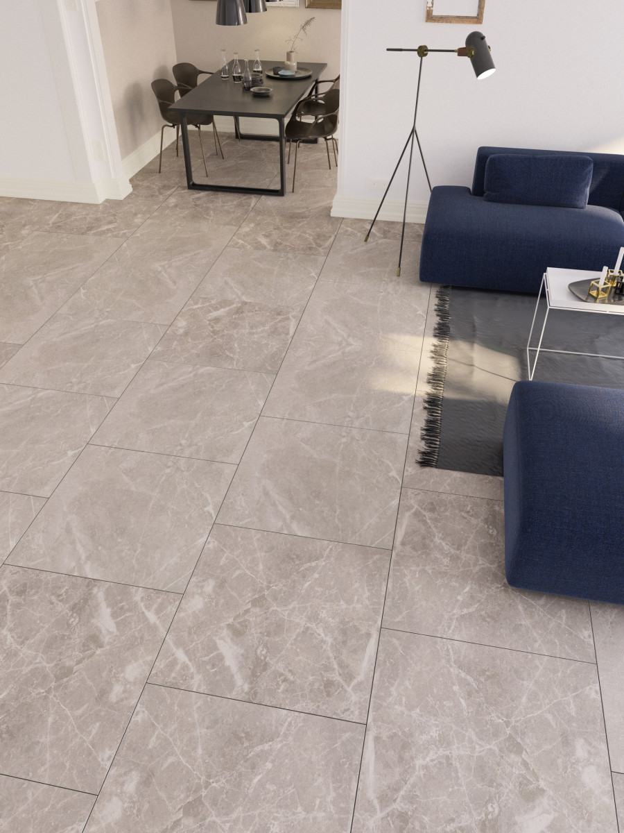 Victoria Cloud Indoor Floor & Wall Tiles - 600x600 (mm)