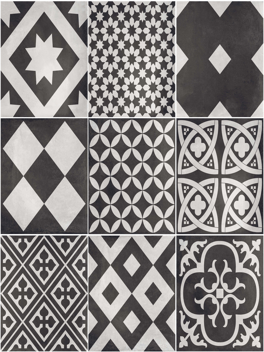 Victorian Mix Decor Outdoor Paving Slabs - 600x600x20mm 